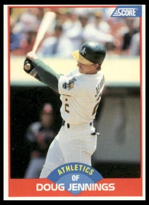 1989 Score #459 Doug Jennings Oakland Athletics - Picture 1 of 2