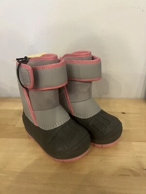 Toddler Girls' Lenny Winter Boots Gray - Cat & Jack - SIZE 6 - Image 1 of 4