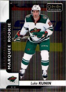2017-18 O-Pee-Chee Platinum Marquee Rookie Luke Kunin Rookie #178