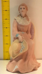 Vtg Homco Home Interiors Victorian Lady Courtneys Dream 1439 Porcelain Figurine - Picture 1 of 6