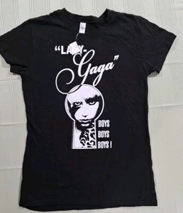 New Lady Gaga Large Babydoll Womens T Shirt Keyhole Boys Boys Boys 2011 - Picture 1 of 5