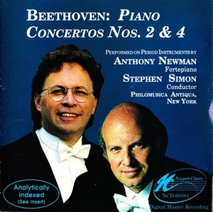 Anthony Newman & Stephen Siimon CD Beethoven Piano Concerts Nos. 2 & 4 - Picture 1 of 2
