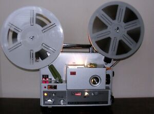 ELMO ST-1200HD M 2-Track SOUND Super 8 Projector & Bulb ~ SERVICED ~ GREAT