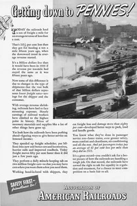 ASSOCIATION OF AMERICAN RAILROADS & LEICA - ORIGINAL VINTAGE PRINT AD - Picture 1 of 2