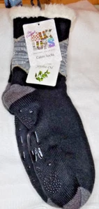 MUK LUKS Size 9-11 CABIN SOCKS **NWT** Treated with Jojoba Oil - Picture 1 of 5