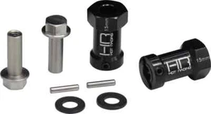15mm Wheel Hub Extensions w/ 12mm Hex for SCX Wraith (2) - Hot-Racing #SCX10FT01 - Picture 1 of 2