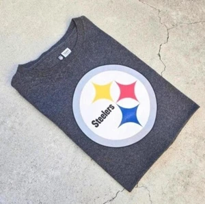 Pittsburgh Steelers Herren Größe 2XL grau Grafikdruck Langarm T-Shirt - Bild 1 von 3