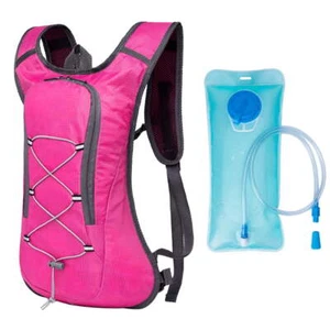 Mochila de Hidratación Transpirable Pack para Senderismo, Ciclismo 2L Vejiga de Agua -Rosa - Imagen 1 de 3