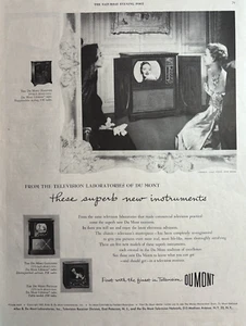 1950 Du Mont Television First Finest Hanover 19 Inch Direct View Vintage Print Ad - Bild 1 von 1