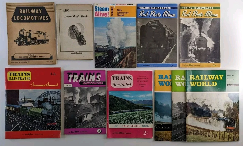 Railway Locomotives Trains Booklets and Magazines Bundle Vintage Lot - Image 1 of 4