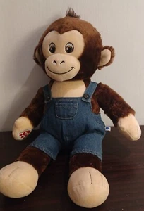 Build a Bear 18" Cheerful Smile Monkey Denim Minion Outfit Kid Plush Animal Toy - Picture 1 of 2