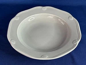 TWO Pillivuyt France Williams Sonoma Eclectique Rimmed Soup Plates Bowls Gray - Picture 1 of 6