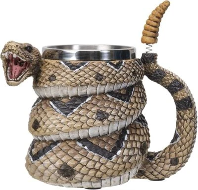 SUMMIT COLLECTION Rattlesnake Coffee Mug Cup 16 fl oz Diamondback Rattler Beer