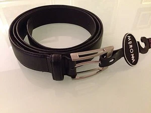 Merona Men's Black Leather Belt XXL - Picture 1 of 1