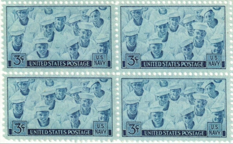 United States 3¢ US Navy WWII Postage Stamp #935 x 100 Singles - Image 1 of 1