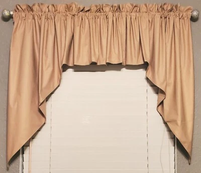 Handmade Country Primitive Tea Dyed Muslin Swags Choice of Length - Image 1 of 4