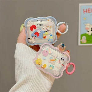 Korean Cute Cartoon Animal Wavy Earphone Case For Airpods Pro 2nd Silicone Cover - Imagen 1 de 25