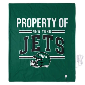 FOCO NFL New York Jets Exclusive Heated Throw Blanket, 50"x60" - Picture 1 of 5