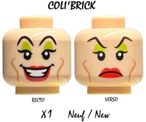 Lego 3626cpb1277 - 1x Tête Femme Minifig Head Female Cruella de Vil - Neuf - Imagen 1 de 1
