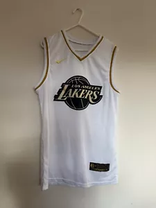 Los Angeles Lakers 24 Kobe Bryant Golden Edition TG 50 Swingman NIKE RICAMATA - Foto 1 di 5