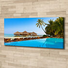 Tulup Canvas Print Wall Art 125x50 - Swimming in Maldives