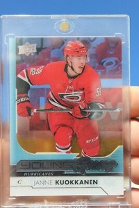2017-18 Janne Kuokkanen UD YG Young Guns Clear Cut Acetate #213 Rookie RC