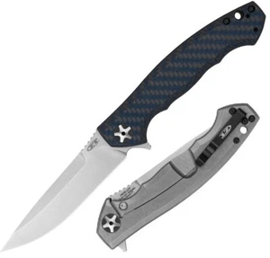 Zero Tolerance Large Sinkevich Folding Knife 4.0" MagnaCut Steel Blade 0452BLUCF - Picture 1 of 11