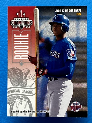 2003 Donruss Champions Jose Morban #296 - Image 1 of 2