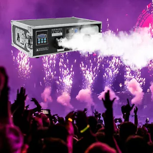 1500W Stage Mist Haze Machine 3.5L w/ Flight Case Package DJ Stage Effect Hazer - Picture 1 of 16