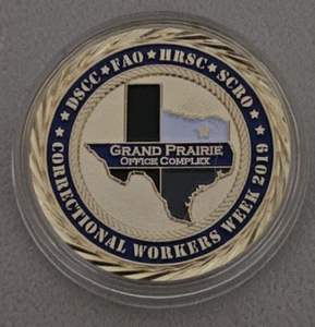 Federal Bureau of Prisons Grand Prairie Complex, TX 2019 CWW Challenge Coin. - Picture 1 of 2