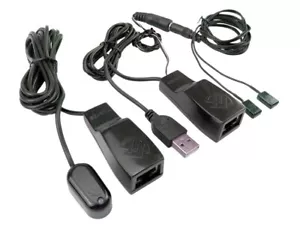 IR Remote Extender Repeater Over Cat5 5e Cat6 Cable Max Transmission 300m 960FT - Picture 1 of 6