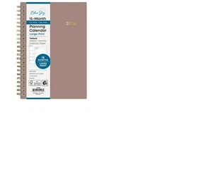 Blue Sky Oct 2025 Dec 2026 Weekly Monthly 5x8 Planner Contacts Notes Tabbed + - Picture 1 of 10
