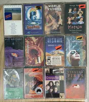 12- WORLD MUSIC CASSETTES, HISLAM, HIROSHIMA, MATT BALITSARIS, MYSTIC REVEALERS - Image 1 of 3