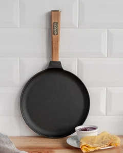Padella crepe pancake in ghisa bordo basso manico in legno Optima Pan 24 cm - Foto 1 di 15