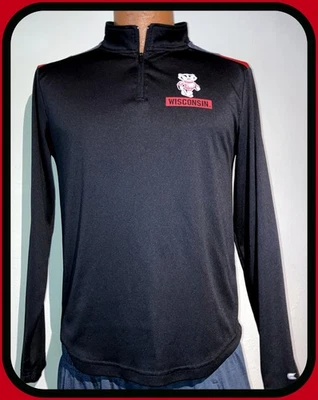 2018 Wisconsin Badgers Colosseum Athletics Youth XL 20  1/4 Zip LS Pullover - Image 1 of 4