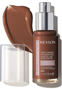 Revlon Illuminance Skin-Caring Liquid Foundation Hyaluronic Acid 601 Soft Nutm. - Picture 1 of 2