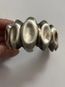 Vintage Taxco Mexiko Rodrigo Sterlingsilber überbackene Manschette Armband 7 Zoll - Bild 1 von 8