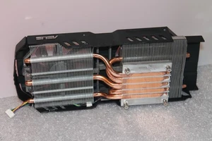 Fan aus Geforce GTX580 ASUS Direct CUII Heatsink Lüfter GPU - 5-Pin - Heatpipes - Picture 1 of 3
