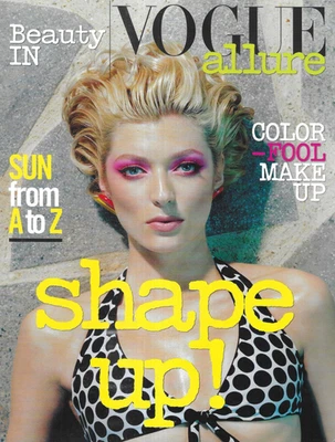 Vogue Allure Magazine Beauty In Fashion Jessica Chastain Katie Holmes 2013 - Image 1 of 4