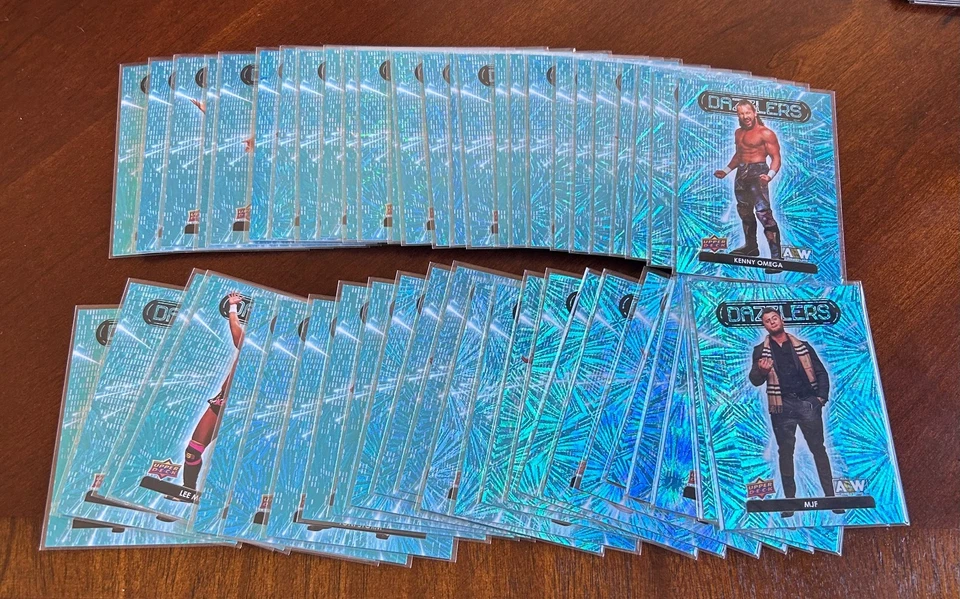 2023 UD AEW Wrestling Blue Dazzlers Set (50) Sting MJF Penta Jericho Storm Page - Image 1 of 1