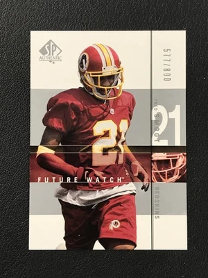 2001 SP Authentic #179 Fred Smoot Washington Redskins Future Watch /800 - Image 1 of 2