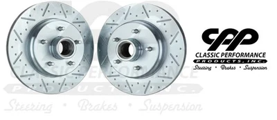 CPP GM 5 on 4.75 Chevy Chevrolet Chevelle Drilled Slotted Rotors Factory Disc - Изображение 1 из 4