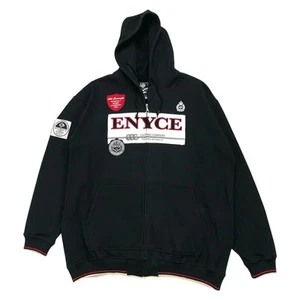 VINTAGE ENYCE HOODIE 3XL XXXL JACKET SWEATSHIRT SWEATER HIP HOP RAP FULL ZIP Y2K - Picture 1 of 7