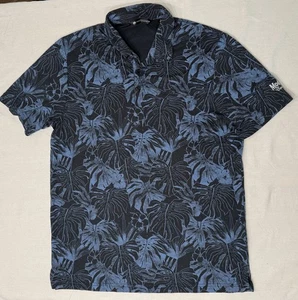 Camisa polo Travis Mathew Golf Performance manga corta para hombre XL azul floral  - Imagen 1 de 7