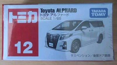 Minivan Takara Tomy Tomica No.12 TOYOTA ALPHARD modelo fundido escala 1/65 nova - Imagem 1 de 3