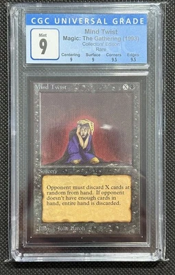 MTG Collectors Edition Mind Twist  CGC 9 MINT Magic the Gathering 🔥🔥🔥 - Image 1 of 2