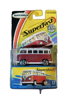 Matchbox Superfast 1967 Volkswagen Transporter Bus #17 Red  NEW - Image 1 of 2