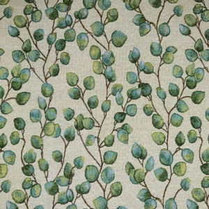 Tapestry Fabric Eucalyptus Leaves Small Leaf Upholstery Furniture 140cm Wide - Picture 1 of 3