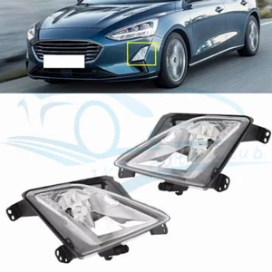 Pair LED Front Fog Light Daytime Running Lamp q For 2019-2020 Ford Focus MK4 - Bild 1 von 6