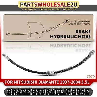 Front Side Brake Hydraulic Hose for Mitsubishi Diamante 1997 1998-2004 V6 3.5L - Image 1 of 4